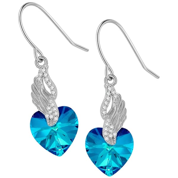 Pendientes de plata Pendientes de alas de corazón Plata 925