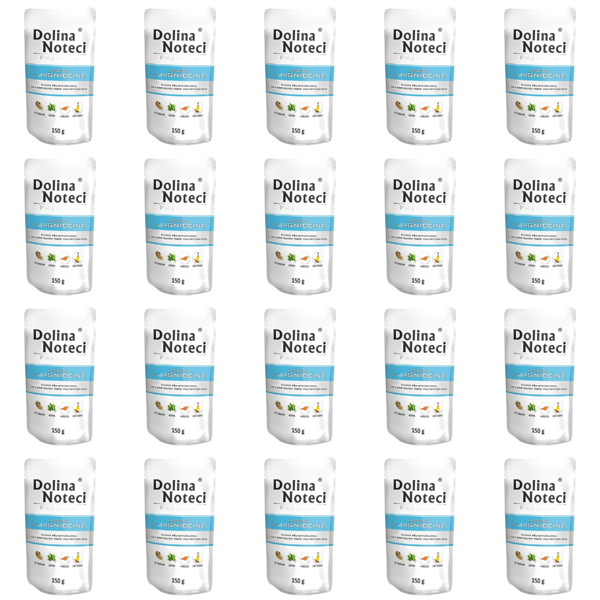 Dolina Noteci Premium mjuk hundfoder rik på lamm, 30 x 150 g