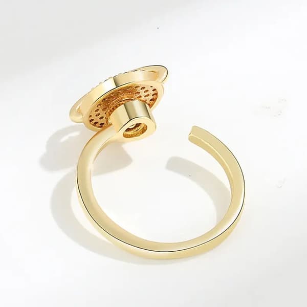 Anillo ajustable de oro Cosmos Plata 925 Trusky