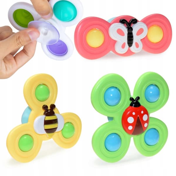 3 sensoriska sugkoppar skallra spinner ME-042
