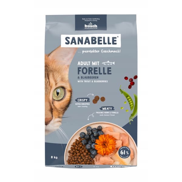 BOSCH Sanabelle Adult öring kattfoder 8 kg
