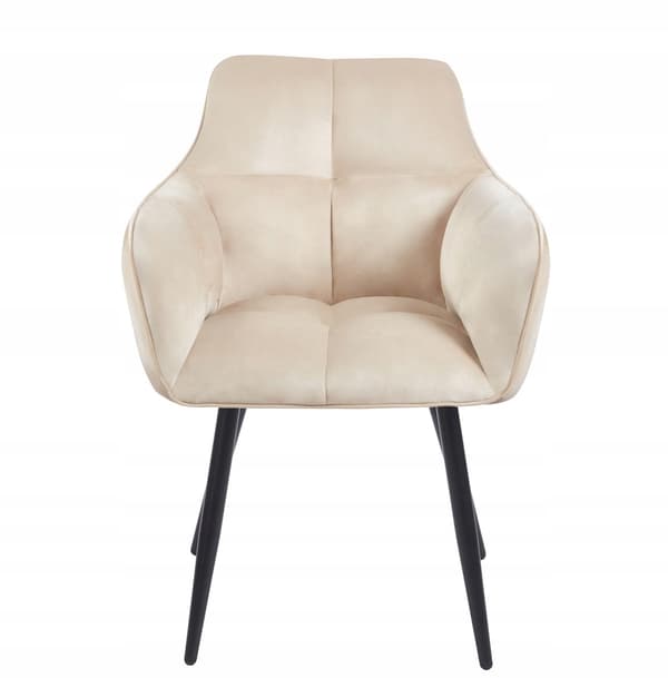 K40-FX sammetsbeige fåtölj