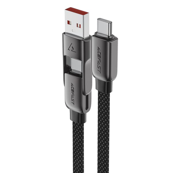 USB-C-kabel - USB-A / USB-C 480Mb/s 3A 1,2m - sort