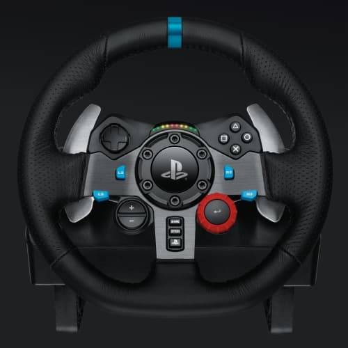 Logitech G920/G29 Driving Force rat og pedaler, til PC, PS5, PS4, sort