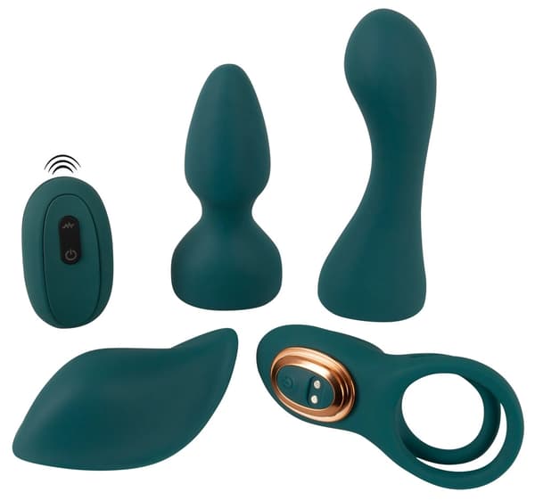 Couples Choice Mini Vibrator Set för Par 4 st Grön