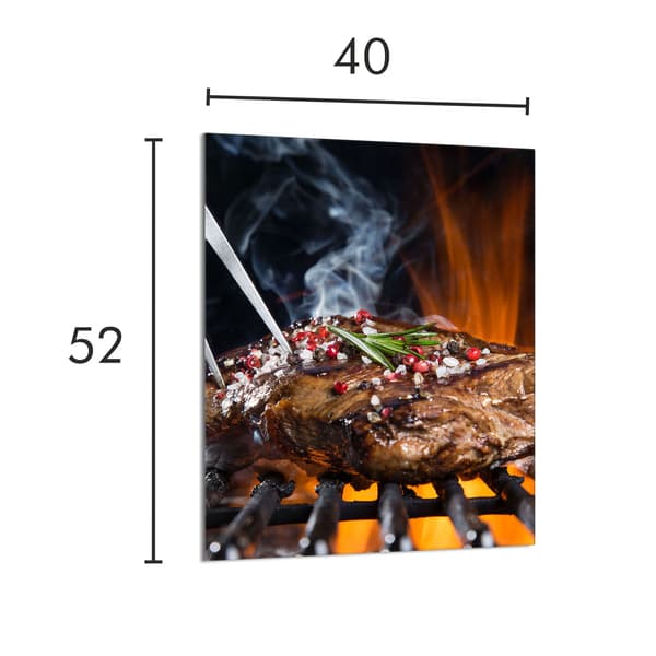 GLAS SKÆREBRÆT 40x52 Grill