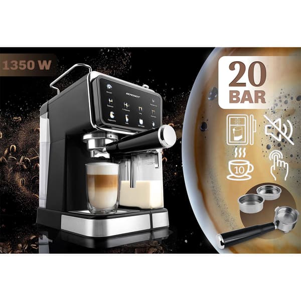 Berdsen BD-773 sort 20 bar mælkeskummer kaffemaskine