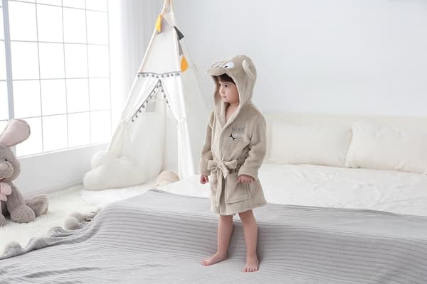 Barnbadrock Hund 120 M Beige