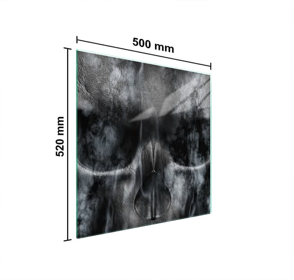 GLASSKYDDSPLÅT FÖR SPIS 50x52 SKALL