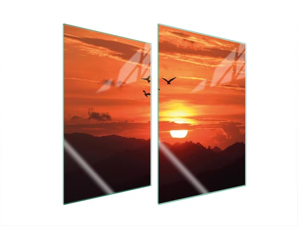 GLASBESKYTTELSESPLADE TIL KØKKEN 2x35x52 SOL