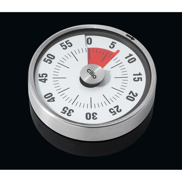 Cilio Pure timer med magnet, diameter 8x3 cm