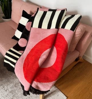 Bomuldstæppe CAREGIVER Pink Bryster