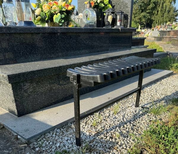 MEB8275 KLAPPEBÆNK LÆNGDE 68 CM SORT TIL HAVE, KIRKEGÅRD