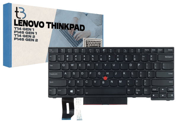 Tangentbord Lenovo ThinkPad T14 Generation 1 P14s Generation 1 Generation 2 LED-belysning