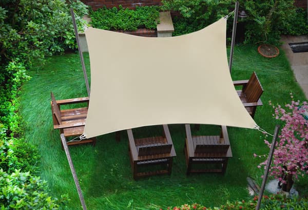Premium 3x3 Beige vedenpitävä purje