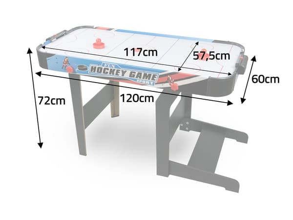 Stort foldbart airhockeybord NS-427