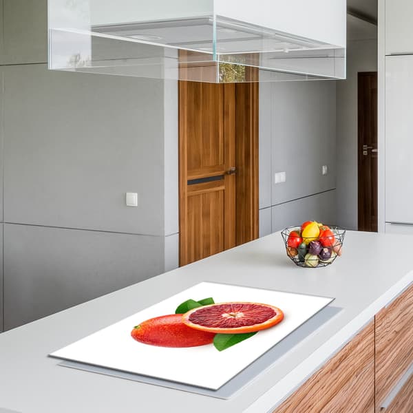 Glasskydd för spishäll 80x52 Grapefrukt