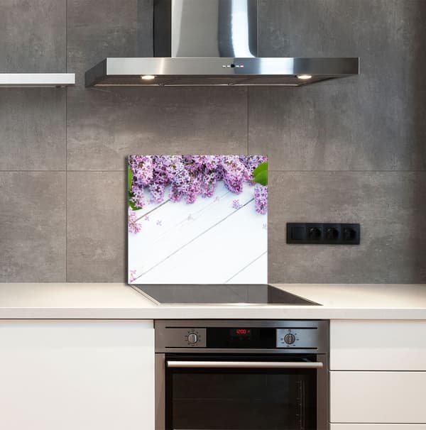 GLASPANEL FÖR KÖK 65x60 Lila