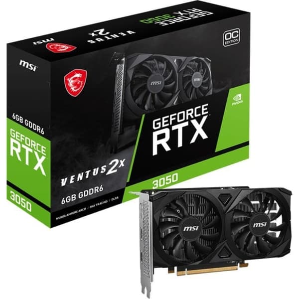 MSI GeForce RTX 3050 VENTUS 2X E 6G OC grafikkort