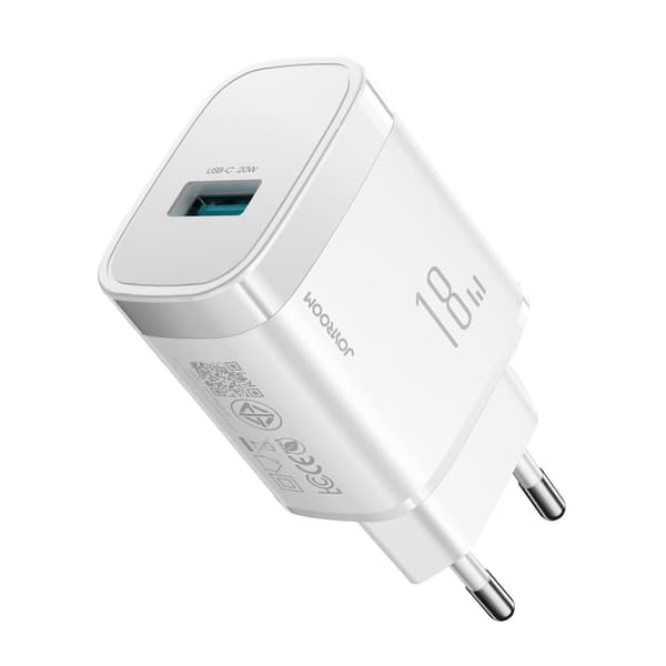 18W USB-A vægoplader - Hvid