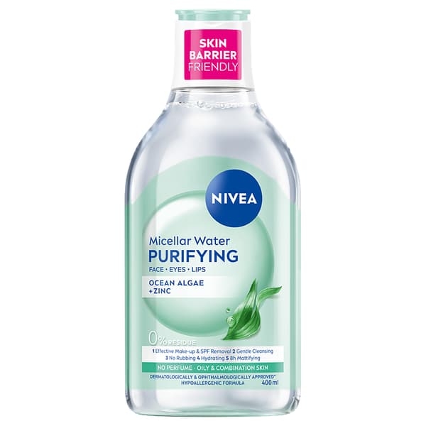 NIVEA Puhdistava Misellivesi levällä sekaiholle 400ml