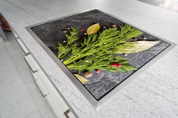 GLASSKYDDSPLÅT FÖR SPIS 70x52 KOPPAR