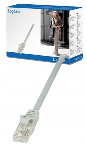 Patchcord LogiLink CP1092U CAT5e UTP 10m, grå