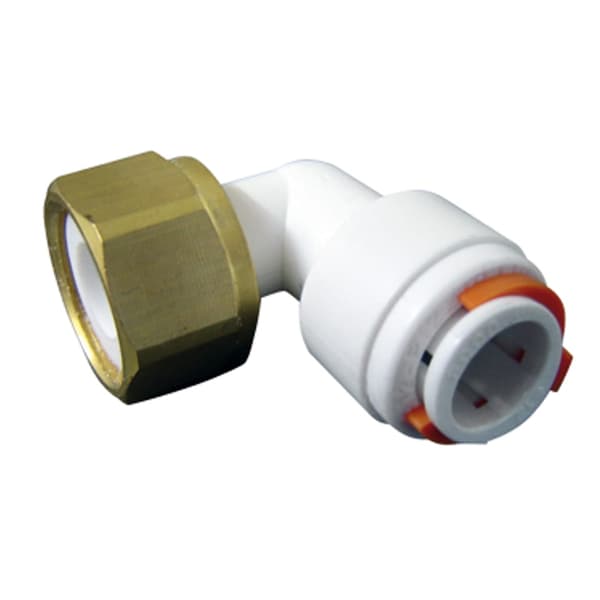 Snabbkopplingar för halvstyva slangar 12 mm, 1/2" böj