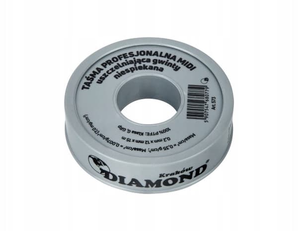 Teflon-teippi midi ptfe 15mm * 12mm * 0.2