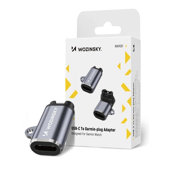 USB-C Adapter til Garmin Smartwatch - Grå