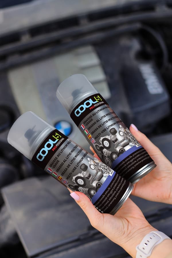 COOL5 Multifunktionel Lithium Spray Fedt - Universal lithium fedtspray, 400 ml + universalrens 500 ml