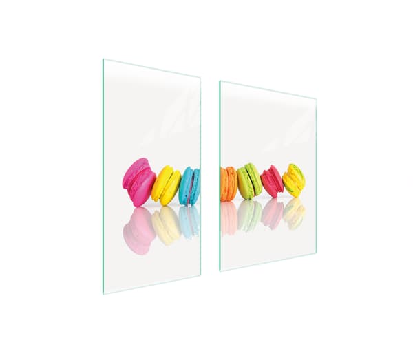 GLASBESKYTTELSESPLADE 75x52 FARVET