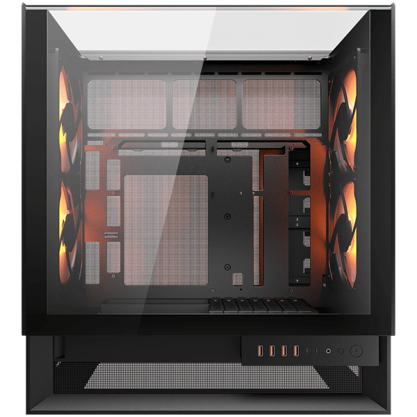 COUGAR OmnyX PC-chassi, Midi Tower, Svart