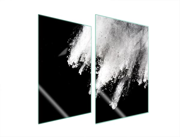 GLASBESKYTTELSESPLADE TIL KØKKEN 2x35x52 EKSPLOSION