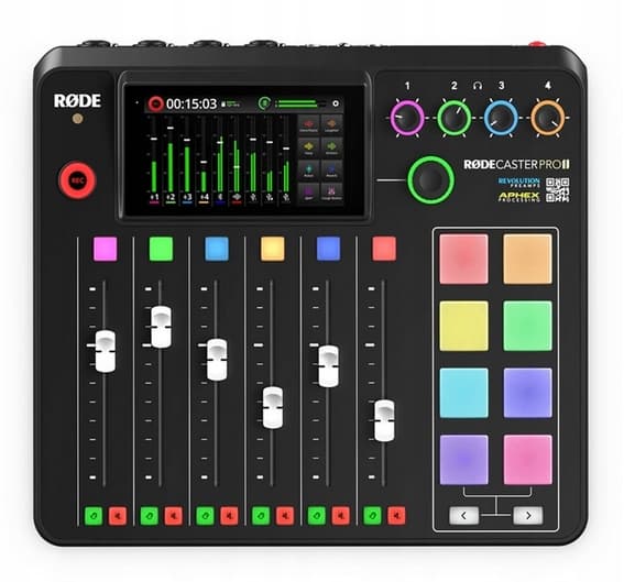 RODE Caster Pro II lydcontroller til podcastproduktion