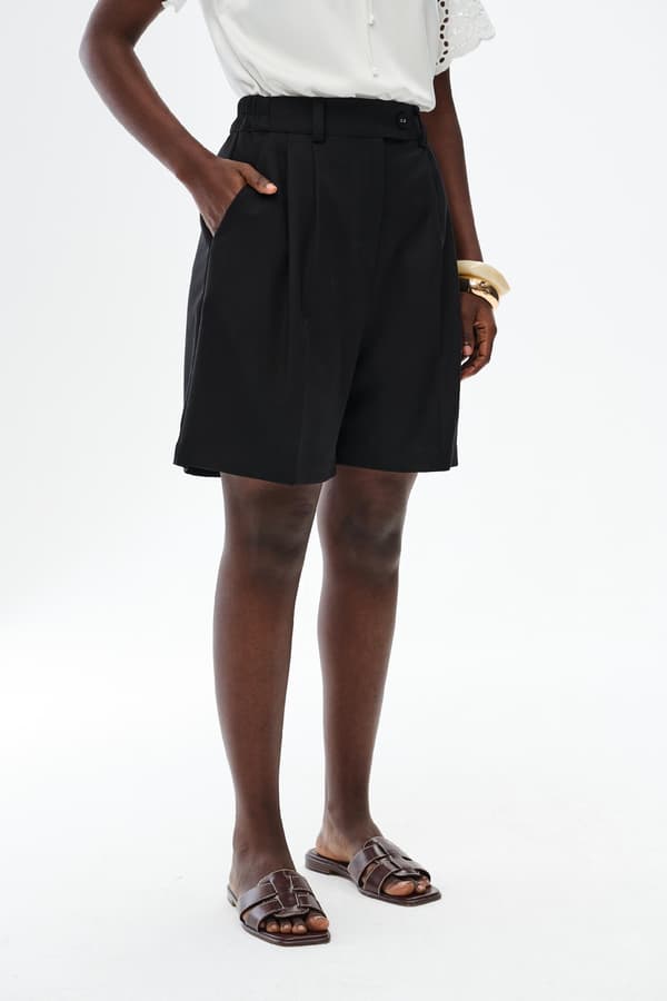 Rafii Bermudashorts Svarta Dam 44