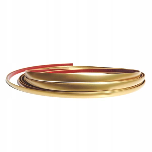 Dekorativ list guld mat 14 mm elastisk selvklæbende 5 meter