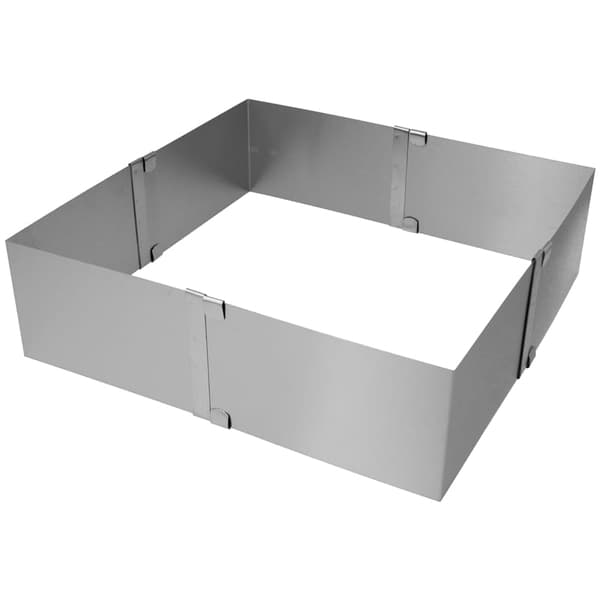 Justerbar rektangulær form, kant 15x15/27x27 h=8cm