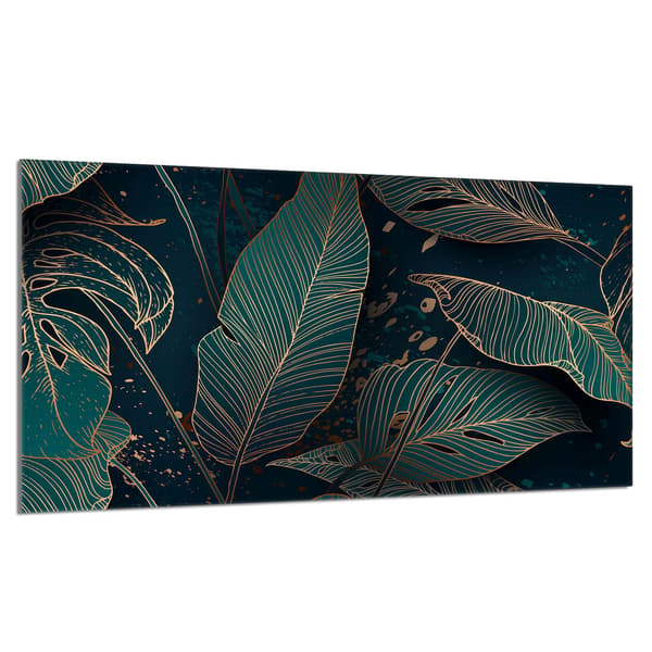Glasskydd för spishäll 90x52 blad