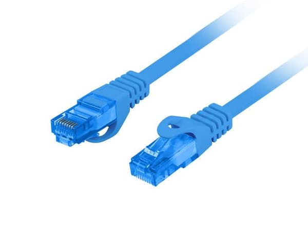 Patchkabel Lanberg S/FTP kat.6A 10m LSZH CCA fluke bestået blå
