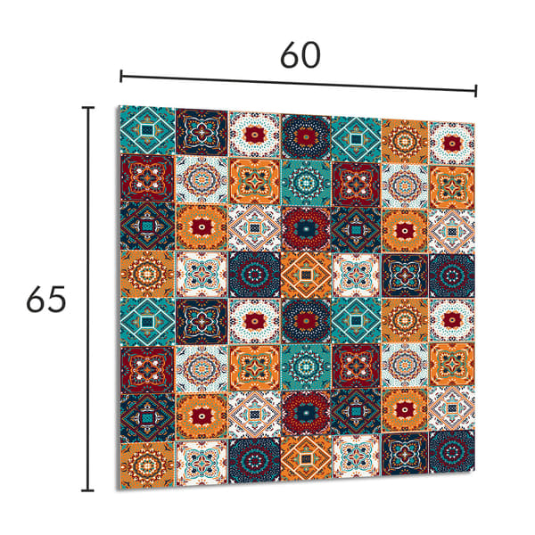 GLASPANEL TIL KØKKEN 60x65 Mosaik