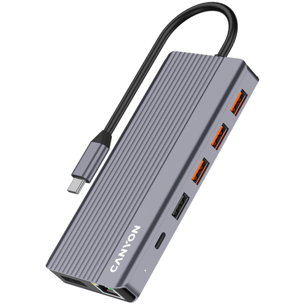 CANYON HUB DS-16 13-i-1 4k USB-C Grå