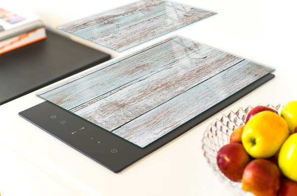 GLASSKYDDSPLÅT FÖR KÖK 65x52 TRÄ