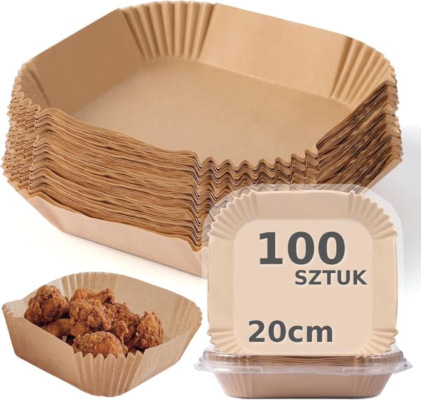 Bakplåtspapper luftfritös formset 100 st 20 cm formsättningar