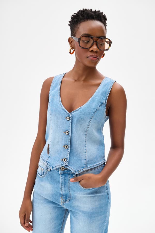Damväst 3D 1730 Lättjeans 36