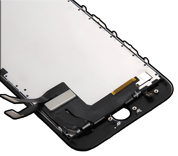 Helt nyt LCD-display med touchscreen og digitalisering til iPhone 7, sort