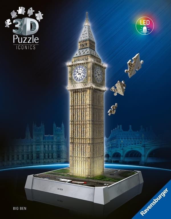 Ikonisk Big Ben 3D-puslespil