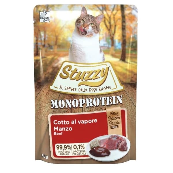 STUZZY Monoprotein vådfoder til katte, blanding af smagsvarianter 25x85g