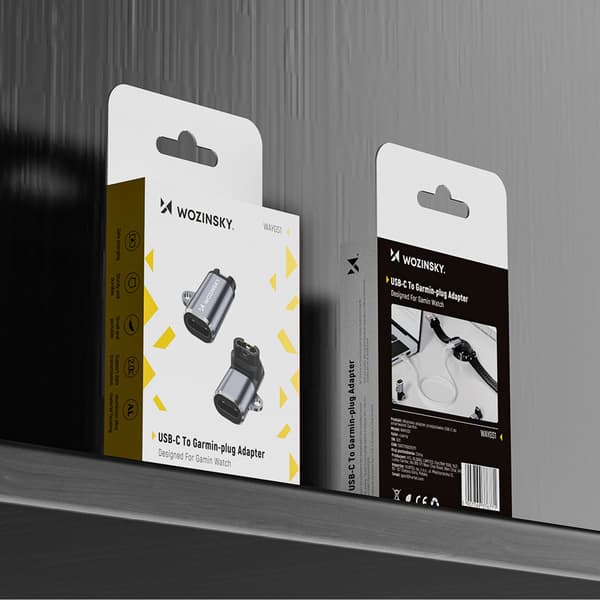 USB-C Adapter til Garmin Smartwatch - Grå
