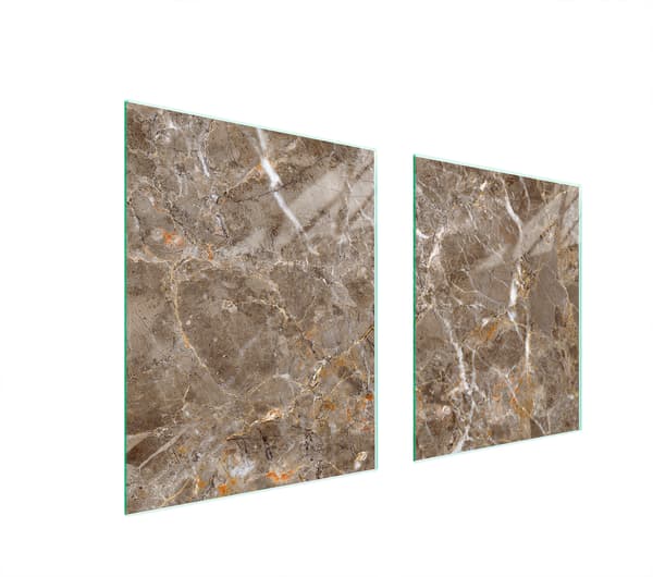GLASBESKYTTELSESPLADE TIL KOMFUR 85x52 MARMOR